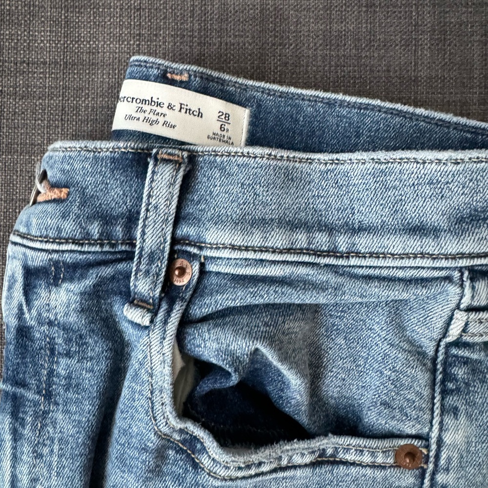 Abercrombie Blue Flares Jeans - 6